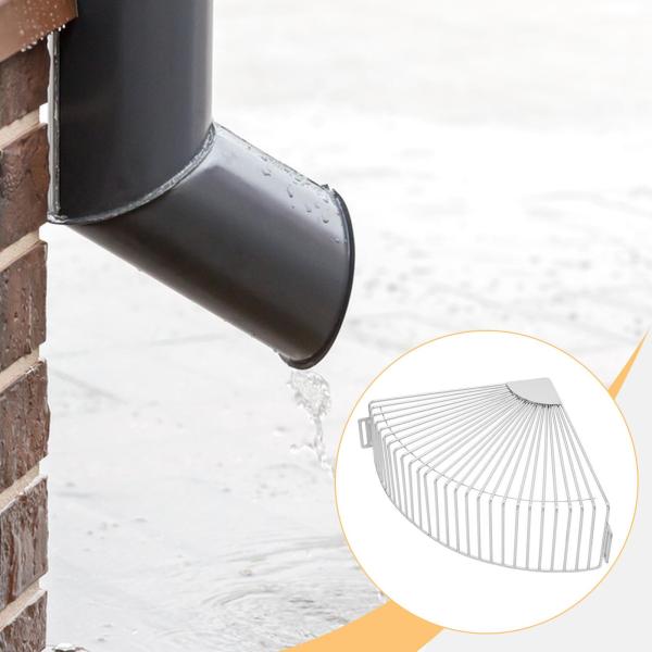 ステンレススチール製雨樋フィルターストレーナーパイプガード 下水道ガーデンバルコニー用 38cmx27cmx27cm