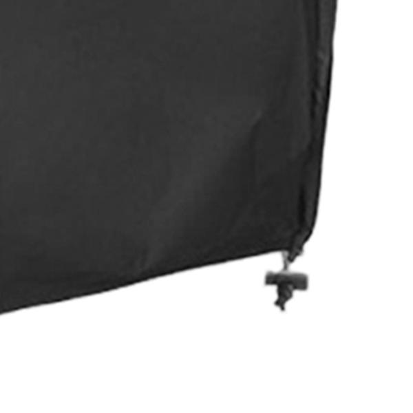 デッキボックスカバー 長方形 屋外 防水 パティオチェア ファイヤーピットテーブル用 L ブラック