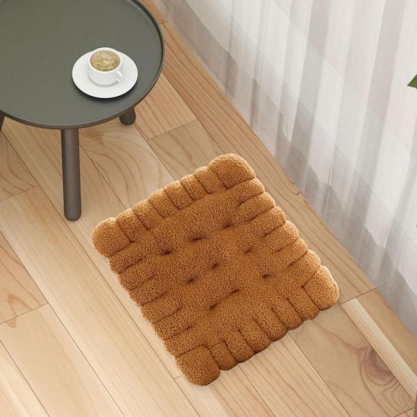 ビスケット型クッション 快適でモダンなオフィスバルコニーコーヒースクエア用シートマット