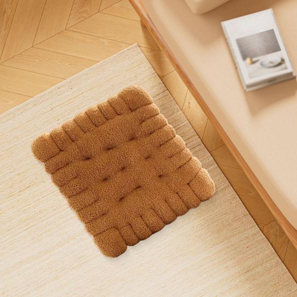 ビスケット型クッション 快適でモダンなオフィスバルコニーコーヒースクエア用シートマット