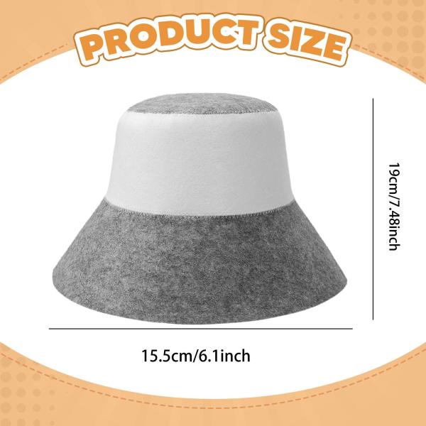 サウナハット 耐久性 ギフト 実用的 軽量 通気性 サウナアクセサリー グレー ホワイト スタイル B