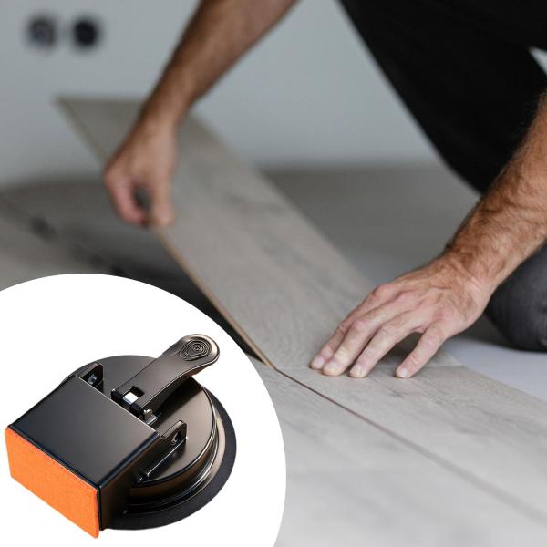 床隙間固定ツール 強力で効率的な板グラバー 木材 花崗岩 ガラス用 ブラック