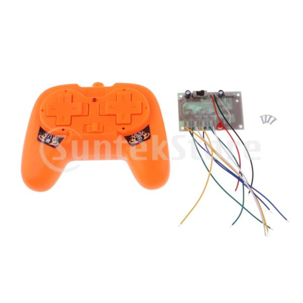 2.4Gリモコンキット RCカー部品 受信機 DIY レシーバーアクセサリー コントローラー リモコン玩具車 子供用 玩具カーアクセクリ