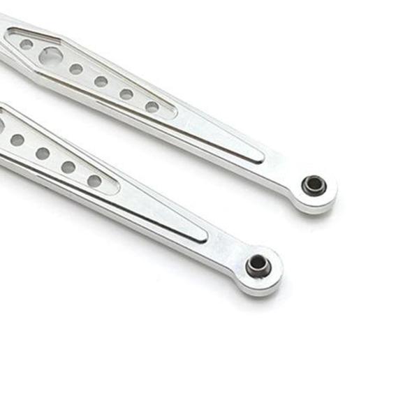 2x 1 / 12RCカーサスペンションリンクロッドスペアパーツRCWltoysカーシルバー用