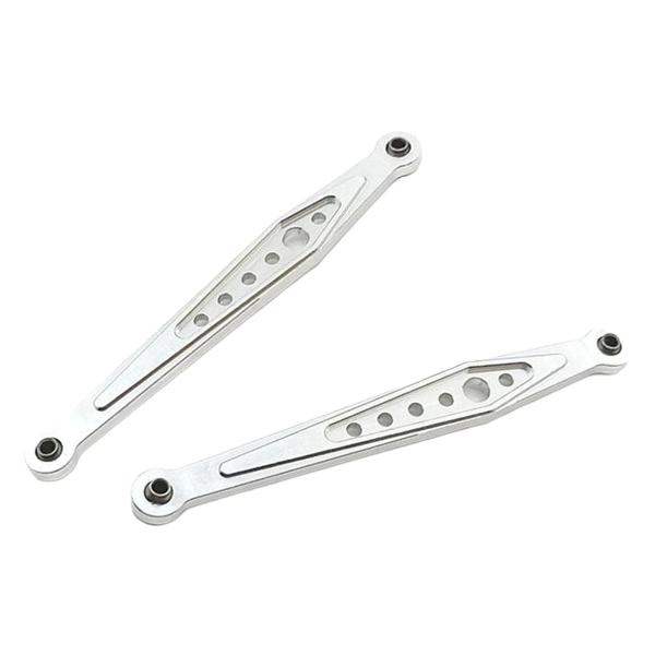 2x 1 / 12RCカーサスペンションリンクロッドスペアパーツRCWltoysカーシルバー用