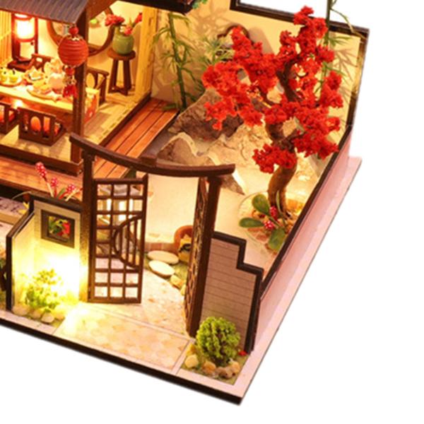 Diyミニチュアドールハウスキット木製ミニドールハウスアクセサリー