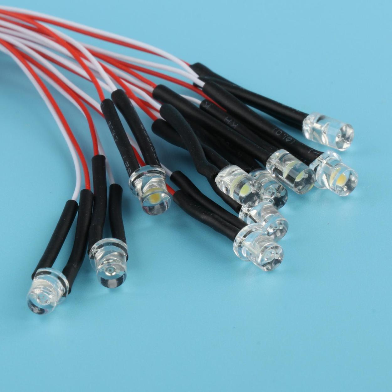 10個前の有線3ミリメートルledダイオードライトDC3V発光ダイオード照明電球パーティーの装飾 |  | 02