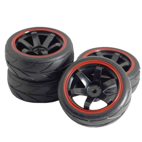 WLtoys144001オン/オフロードカースペアパーツ用の75mmRCタイヤ
