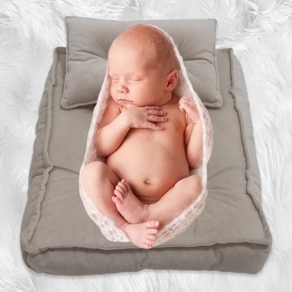実用的な通気性のある快適なフランネル赤ちゃん新生児ファンシー写真プロップ背景ブランケット枕とマットレスセット新生児シャワーギフト用｜stk-shop｜02