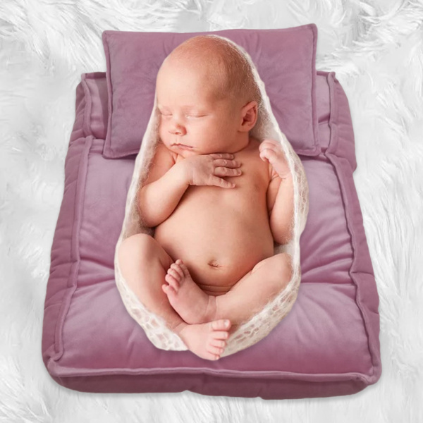 実用的な通気性のある快適なフランネル赤ちゃん新生児ファンシー写真プロップ背景ブランケット枕とマットレスセット新生児シャワーギフト用｜stk-shop｜04