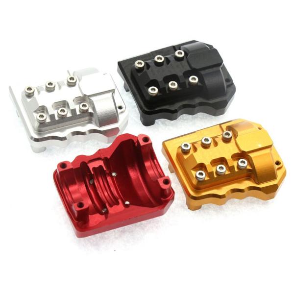 -4 1/10 RCクローラーカーブラック用の差分カバーアルミ合金アクセサリー
