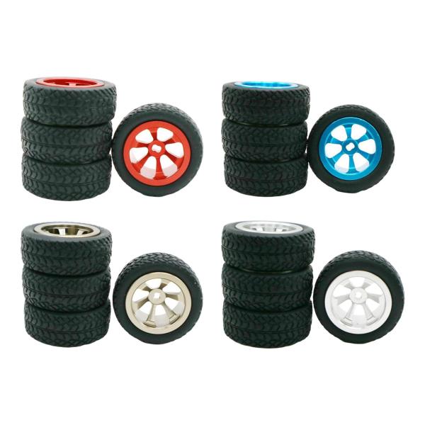 4x Crawler Tires＆Wheel 1.18inch for Wltoys 1:28 Scale K969 K979 P929 P