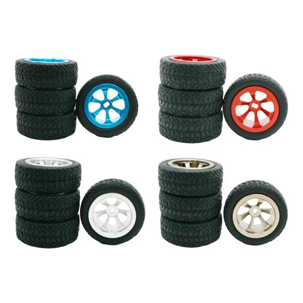4x Crawler Tires＆Wheel 1.18inch for Wltoys 1:28 Scale K969 K979 P929 P
