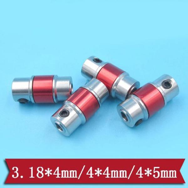 金属製ユニバーサルジョイント、RC電動ボート用ユニバーサルフィッティングアクセサリー4x5mm