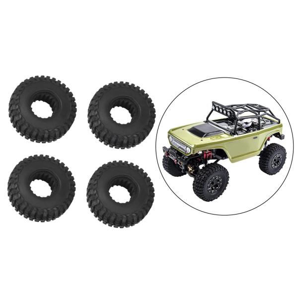 4 /アキシャルSCX241 / 24オフロードクローラーカーアクセサリー用ゴムタイヤセット