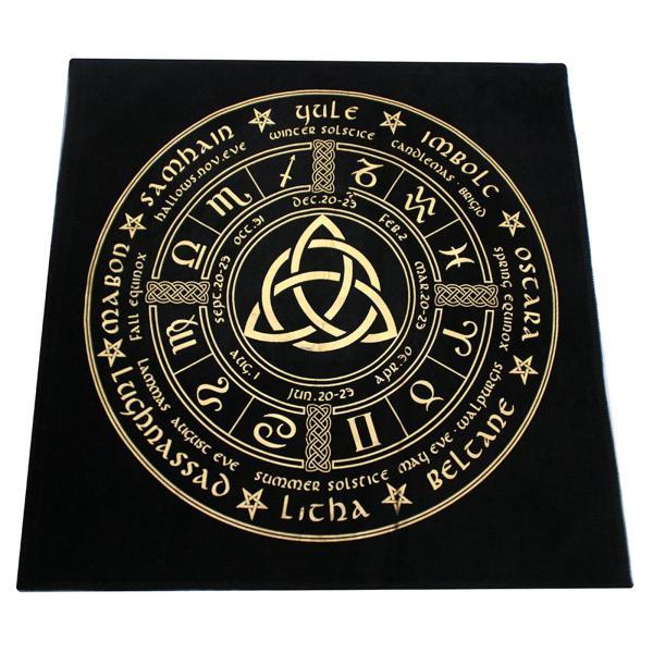 魔術用品用の幾何学的なタロットテーブルクロステーブルクロス49x49cm｜stk-shop｜02