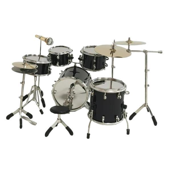 ドールハウス用8xリアルなミニドラムセット楽器アクセサリー : STK