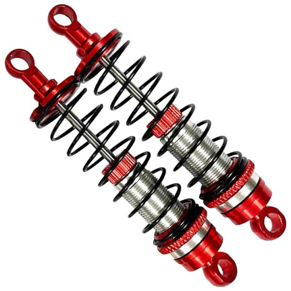 2 / Losi Mini-T2.0 Mini-B 1/18 1 / 16RCカーパーツ用フロントショックアブソーバーセットレッド