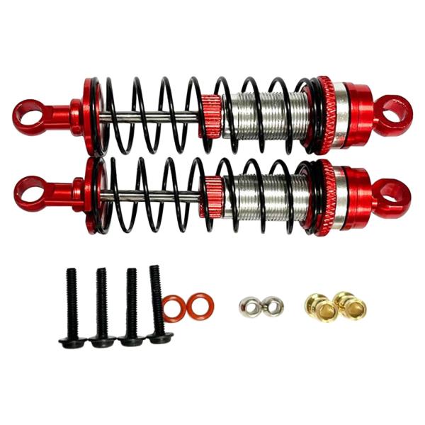 2 / Losi Mini-T2.0 Mini-B 1/18 1 / 16RCカーパーツ用フロントショックアブソーバーセットレッド
