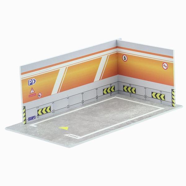 車種ジオラマ駐車場風景1/24おもちゃ車用おもちゃガレージモデル