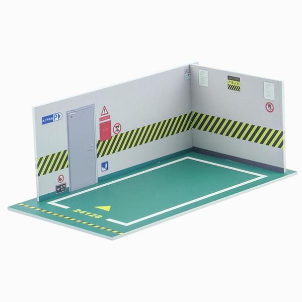 車種ジオラマ駐車場風景1/24おもちゃ車用おもちゃガレージモデル