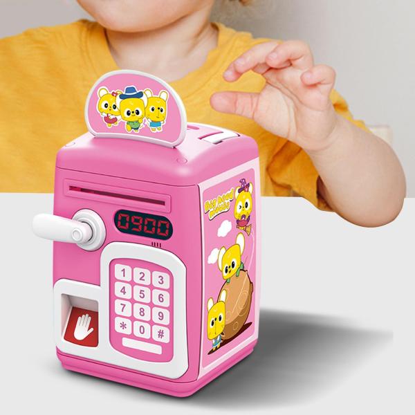 子供のための音楽自動ATM貯金箱おもちゃが付いているプラスチック電子貯金箱｜stk-shop｜02