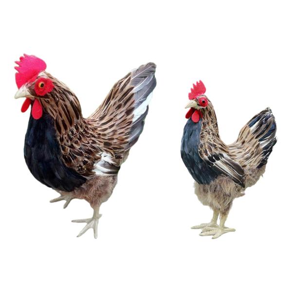 リアルな鶏モデルリアルな鶏像リアルな動物の置物L