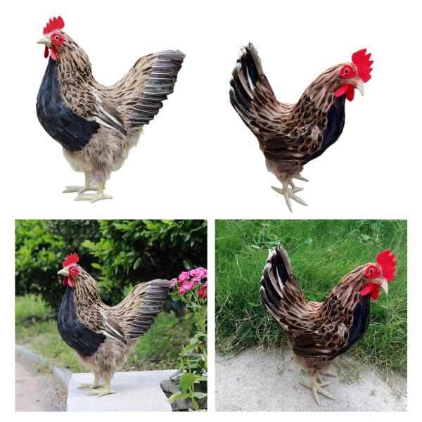 リアルな鶏モデルリアルな鶏像リアルな動物の置物L