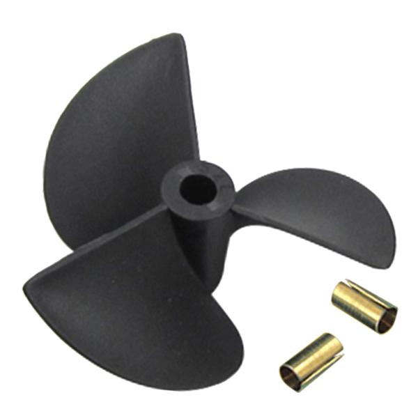 ナイロン RC ボート船船外プロペラ 小道具 4mm シャフト用 リモートコントロール船部品 , 40mm×57mm