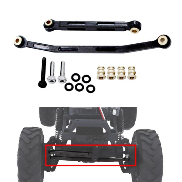 1/24 Fcx24リモートコントロールカースペアパーツ用ステアリングプルアップロッドメタル