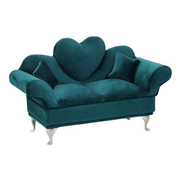 ミニチュアドールアクセサリー ペンダントネックレスハートソファ用ドールハウス家具