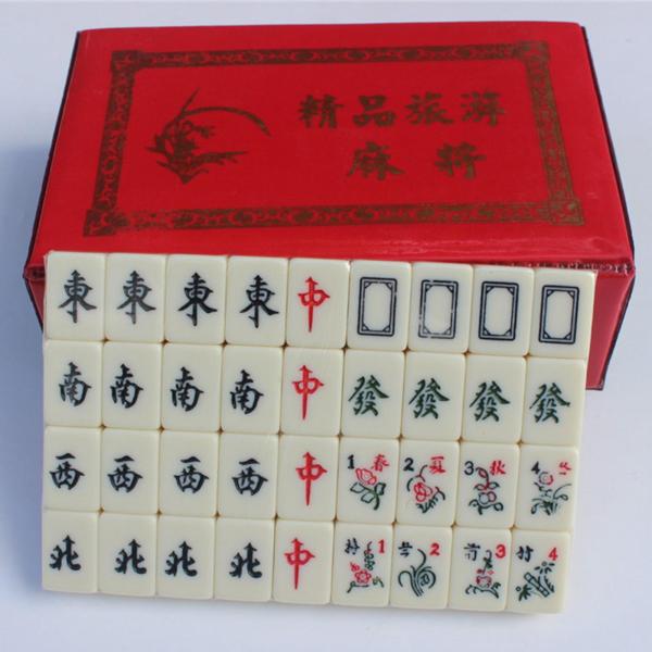 中国古玩 中国製 麻雀 ボードゲーム ミニ中国麻雀ゲーム セット ボード ゲーム Maj Jongg、ファミリー