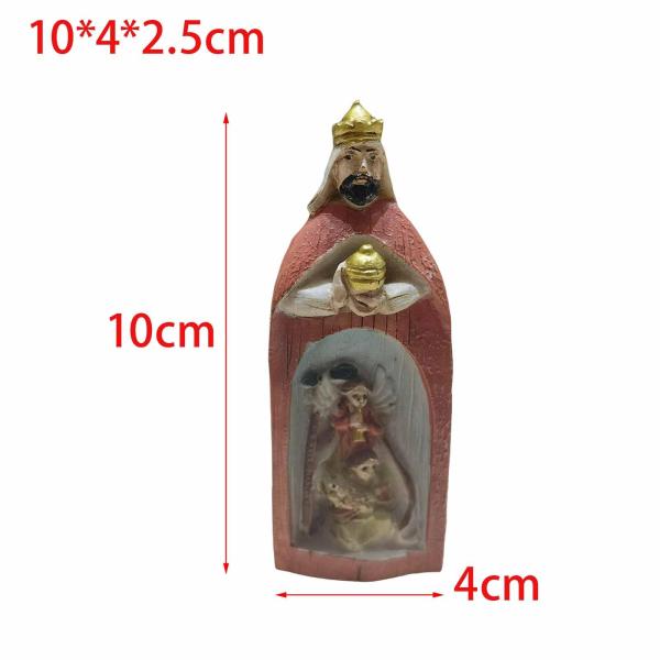 クリスマス キリスト降誕セット キリスト降誕のシーン 彫像 感謝祭 誕生日 勉強用 オレンジ