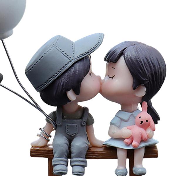 車のダッシュボードの装飾ミニチュアフィギュア像パーティーの女の子のギフトグレーボトム