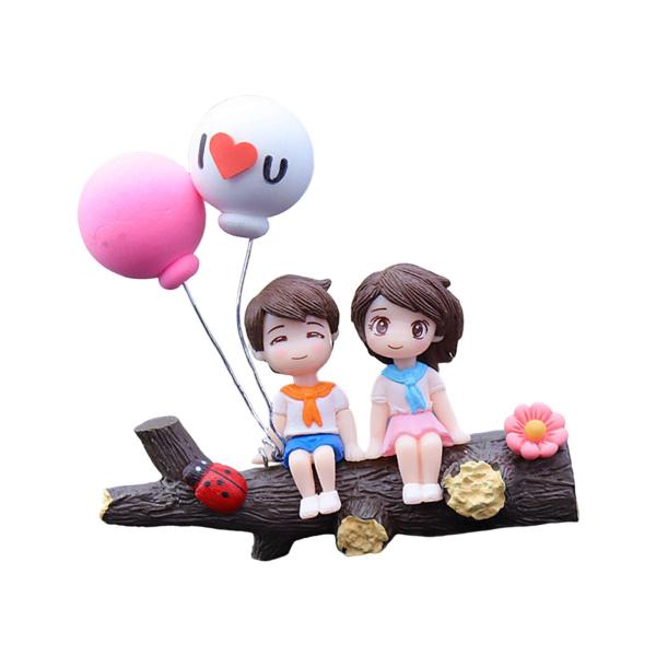 車のダッシュボードの装飾ミニチュアフィギュア像パーティーの女の子のギフトツリーフォークかわいい