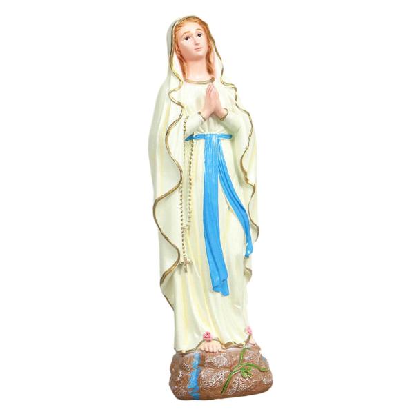 聖母マリア(購入者特典有り) 恵みの淑女の置物、聖母マリアの彫刻、卓上ディスプレイ、コレクション