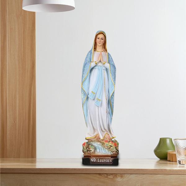 聖母マリアの置物 ベース装飾彫像  樹脂 神聖な礼拝 祝福された聖母マリア像 ギフト 卓上 ファミリーデスク用｜stk-shop｜02
