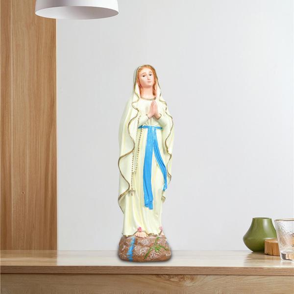 聖母マリアの置物 ベース装飾彫像  樹脂 神聖な礼拝 祝福された聖母マリア像 ギフト 卓上 ファミリーデスク用｜stk-shop｜03
