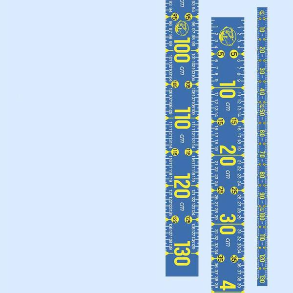 魚測定ツール 51.18 インチ 折りたたみ式釣り定規 ボート ヨット カヤック 湖用 ブルー