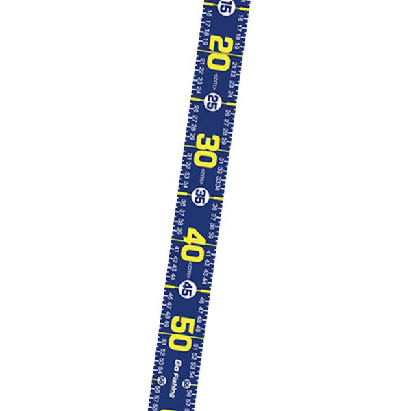 魚測定ツール 51.18 インチ 折りたたみ式釣り定規 ボート ヨット カヤック用 ダークブルー