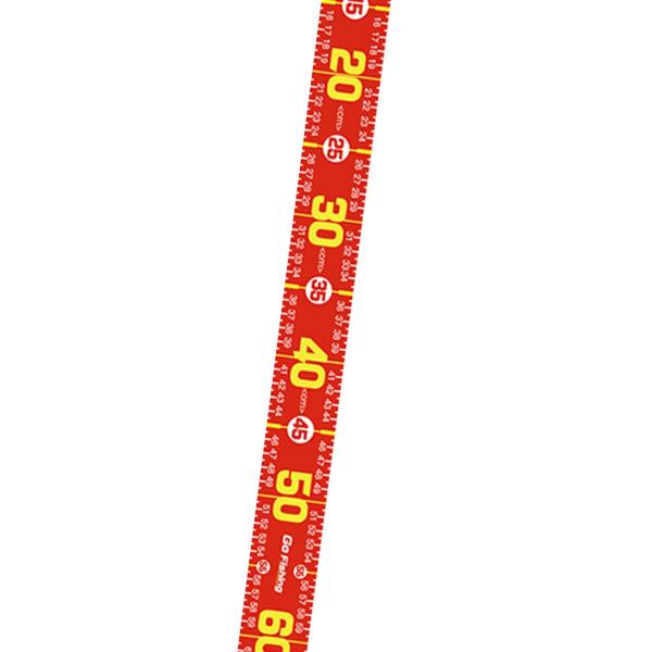 魚測定ツール 51.18 インチ 折りたたみ式釣り定規 ボート ヨット カヤック用 レッド B