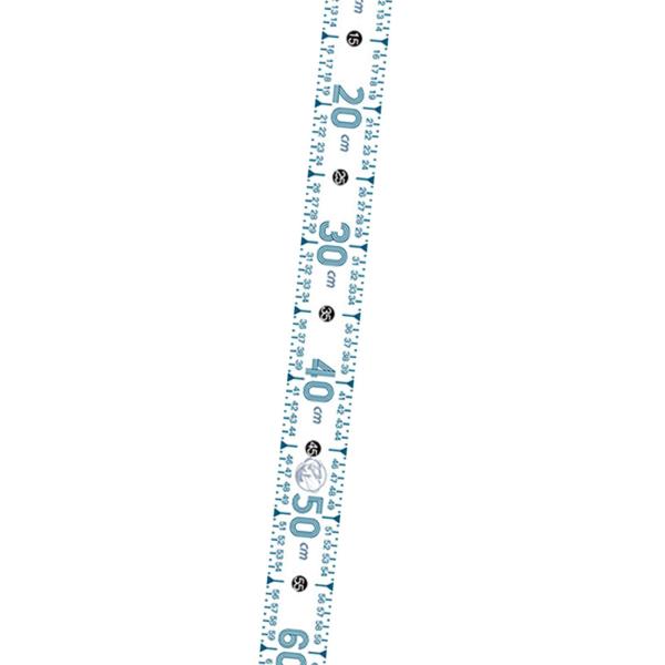 魚測定ツール 51.18 インチ 折りたたみ式釣り定規 ボート ヨット カヤック用 ホワイト B