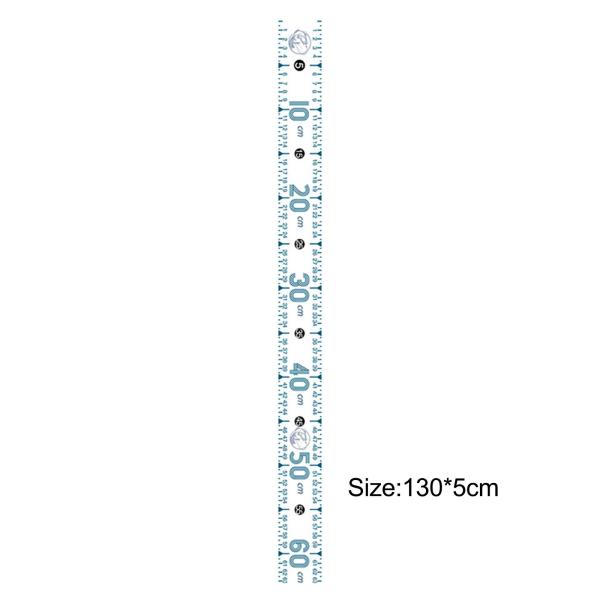 魚測定ツール 51.18 インチ 折りたたみ式釣り定規 ボート ヨット カヤック用 ホワイト B