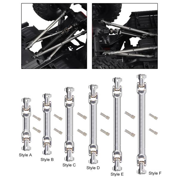 ユニバーサルジョイント内部ドライブ CVD ドライブシャフト SCX10 クローラー 1/10 RC カースタイル A 用