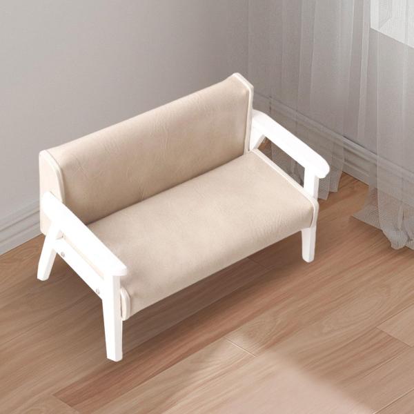 ドールハウス ミニソファ ドールハウス装飾 ジオラマ DIY プロジェクト用 ドールハウス ライトグレー ビッグ