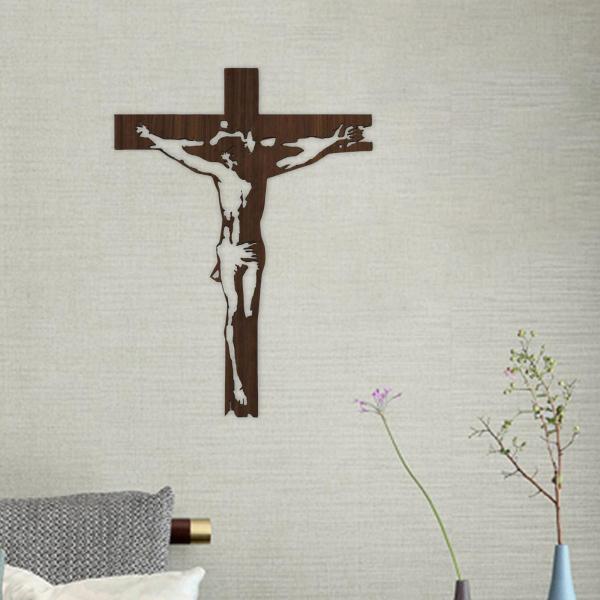 壁掛けアイアンクロス十字架像イエス彫刻壁十字架置物リビングルーム感謝祭寝室クリスチャンギフト｜stk-shop｜02