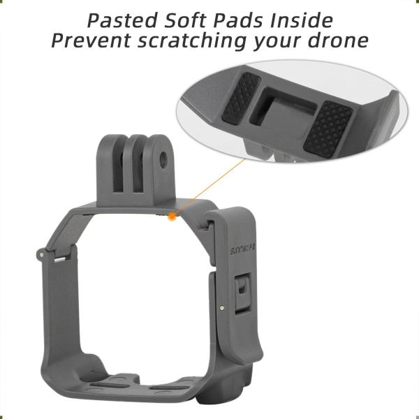 1/4 ネジとナット付きカメラコネクタホルダー、アクション 4/3/2 アクセサリー用ドローンライトブラケットホルダー