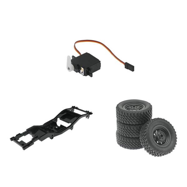 RC カー シャーシ フレームは、MN82 1:12 RC カー用の軽量アクセサリー修理部品を交換します。