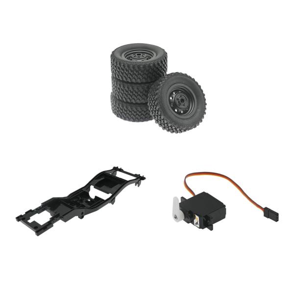 RC カー シャーシ フレームは、MN82 1:12 RC カー用の軽量アクセサリー修理部品を交換します。