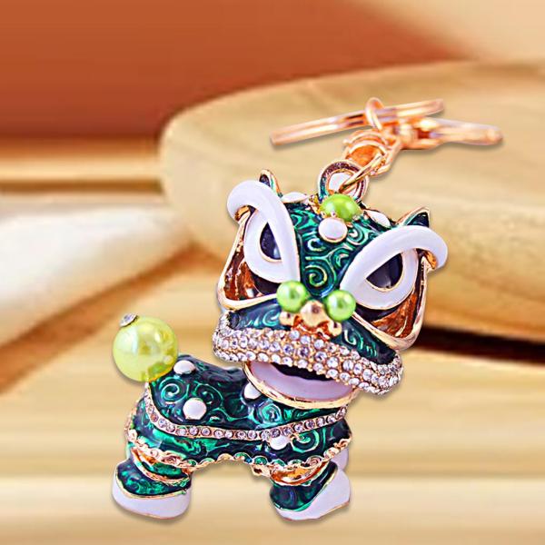 中国舞踊ライオンキーホルダー 動物キーホルダー 装飾バッグアクセサリー キーリング バックパックキーチェーン ギフト財布 両親用｜stk-shop｜06